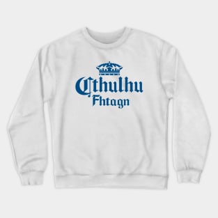 Cthulhu Corona in Blue Crewneck Sweatshirt